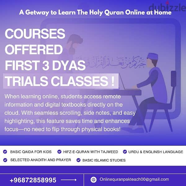 am online Quran teacher and home touting 2