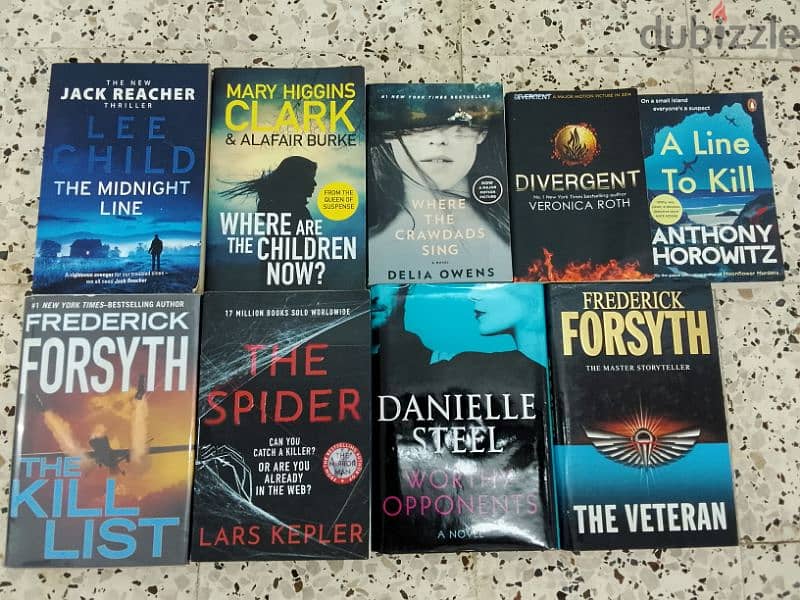 Novels - Best Sellers - Excellent Condition 9