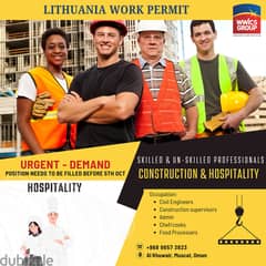 Lithuania Work Permit for Skilled and Un-Skilled Professionals 0