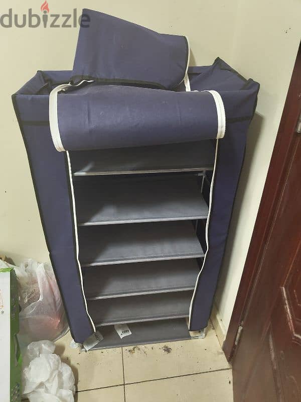 shoe rack . . . iron table . . . cloth box for wash, dress drying stand 5