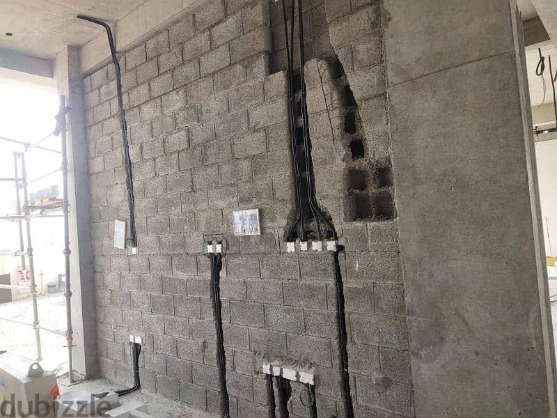 I am contractor civil work block plaster tiles work electric plumbing 1