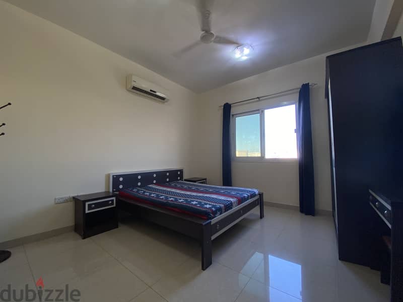 Two Fully Furnished rooms with attached bathrooms in Al Ghubrah 6