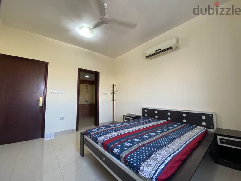 Two Fully Furnished rooms with attached bathrooms in Al Ghubrah 7