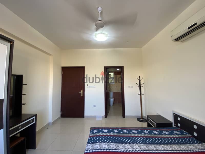 Two Fully Furnished rooms with attached bathrooms in Al Ghubrah 9