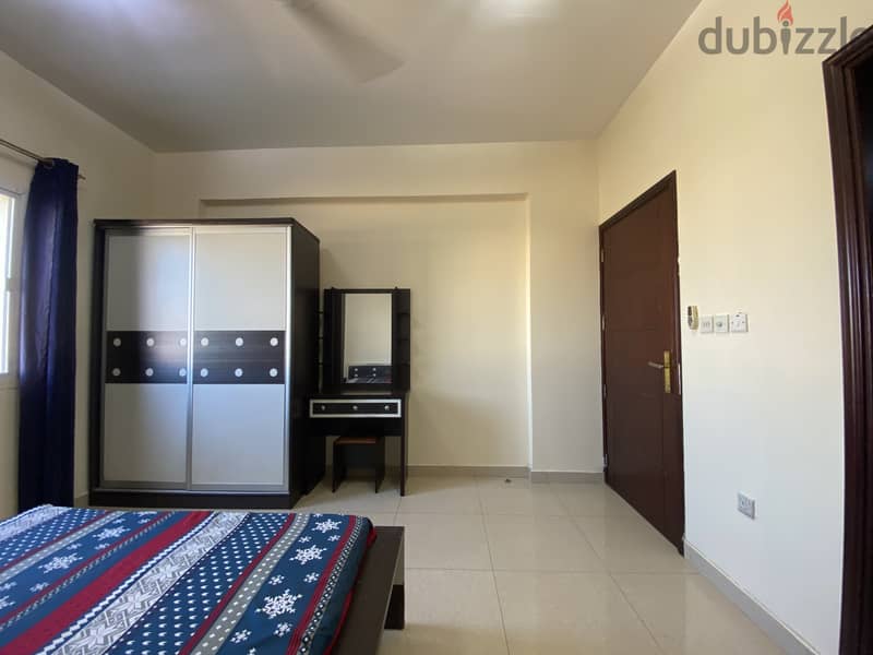 Two Fully Furnished rooms with attached bathrooms in Al Ghubrah 10