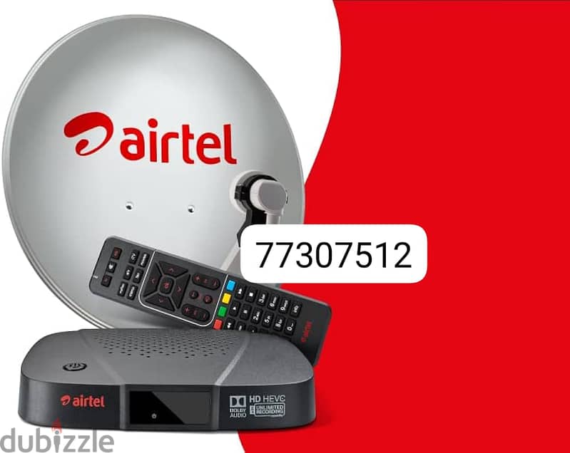 Airtel box with 1month subscription. 0