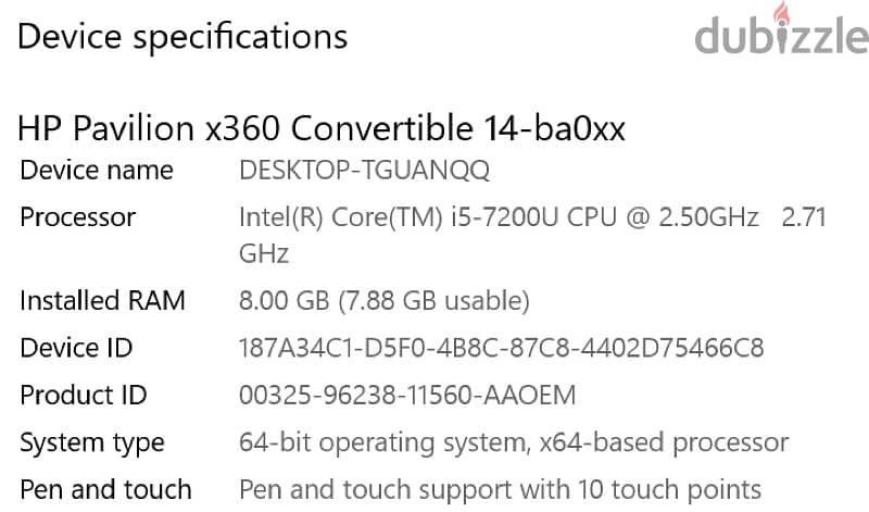 HP X360 Pavillion Convertible 0