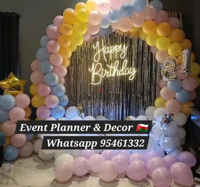 Birthday party Anniversary party Decoration Event Planner