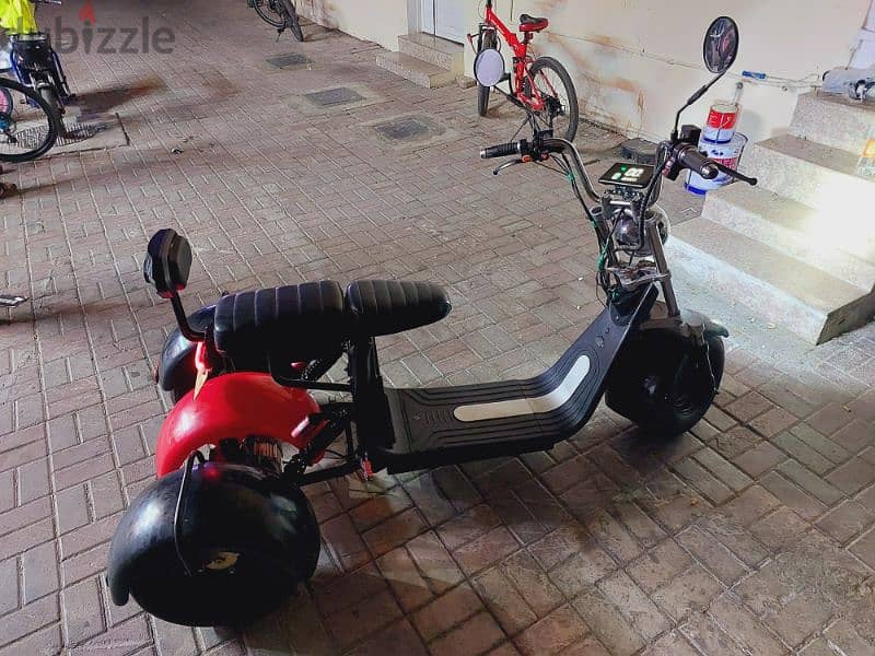 3 wheel tyar E bike scooter 60 volt battery speed 50 1