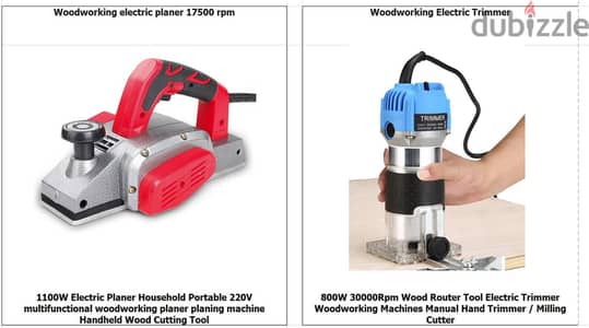 Wood working Router and Planer