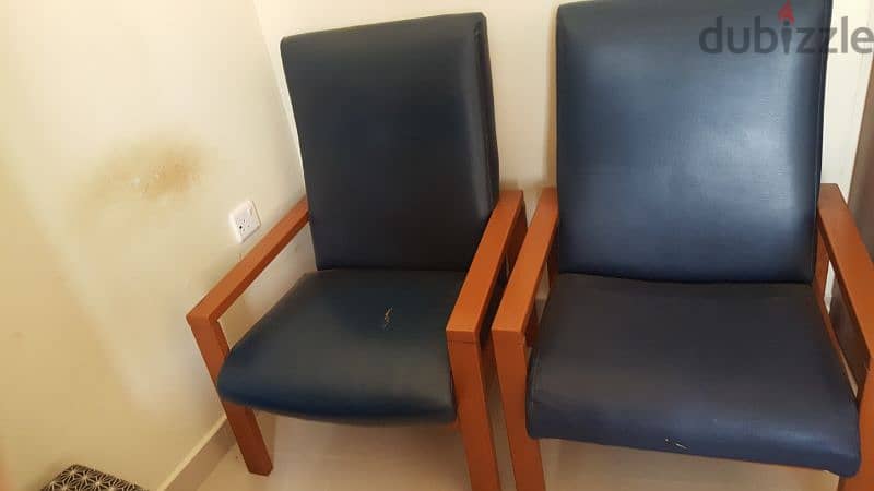 single sofa, ottoman, study table, two arm chairs 0