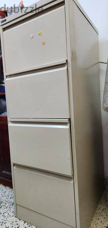 Steel cupboard with drawers