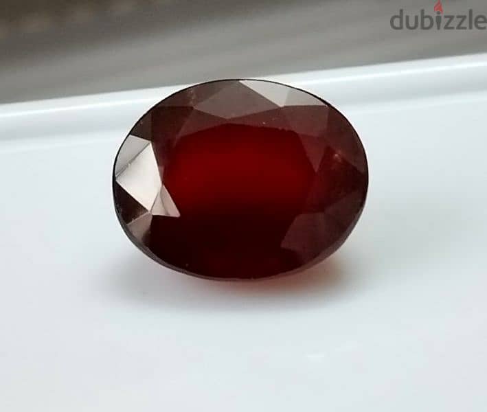 حجر جارنت موزمبيقي طبيعي natural red garnet stone 1