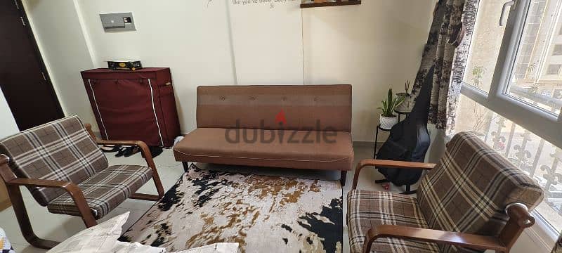 3+2 sofa cum bed with 2 Chairs 1