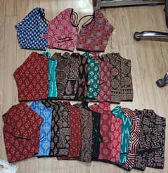 ready made ajrak  blouse only 3.5 ro, 0