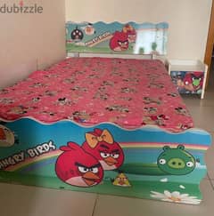 kid bed set with study table and wardrobe. 0