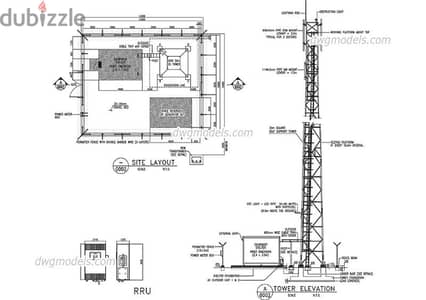 Ooredoo Telecom Tower Draftsman freelancer