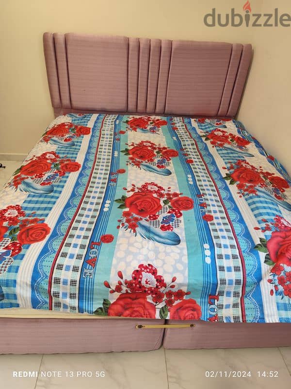 king size bed with matress 1