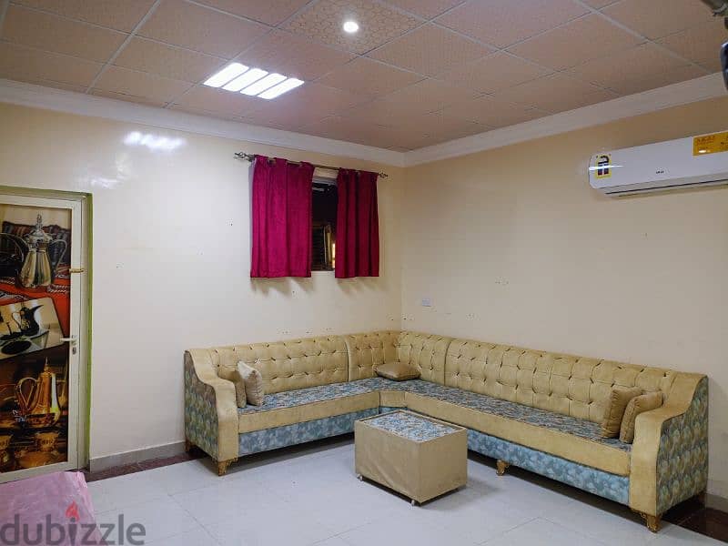 for Rent Flat للإيجار ملحق مؤثث تكييف مركزي جديد 5