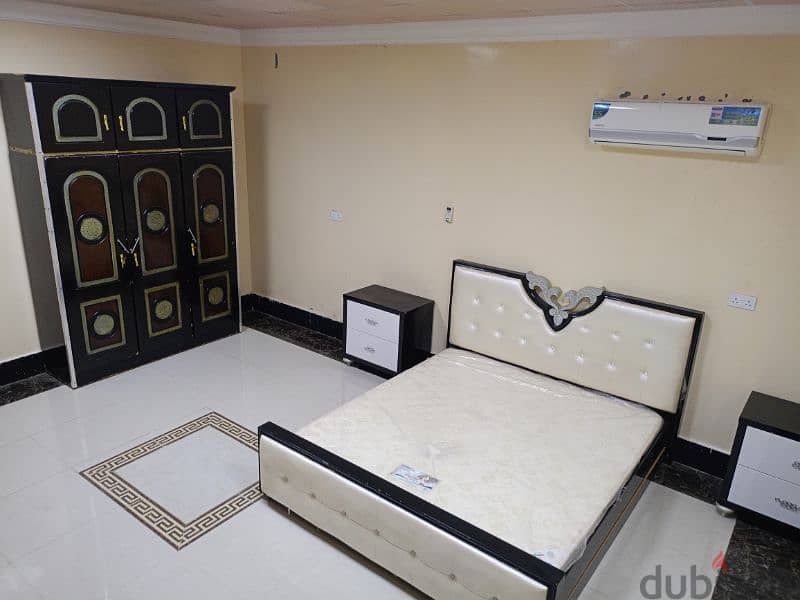 for Rent Flat للإيجار ملحق مؤثث تكييف مركزي جديد 0