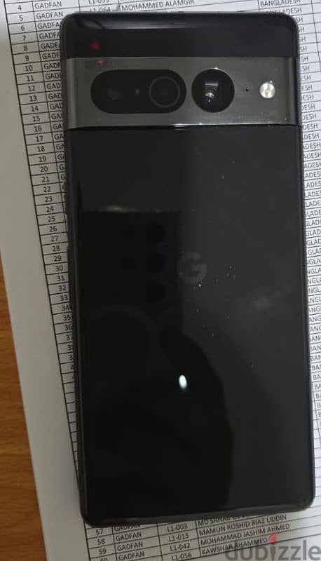 Google pixel 7 pro hazel 12gb ram 256gb storage 3