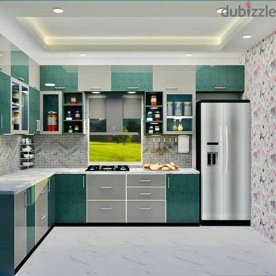 WE ARE SPECIALIZED MANUFACTRURE OF WOODEN AND ALUMINIUM KITCHEN CABNE 1