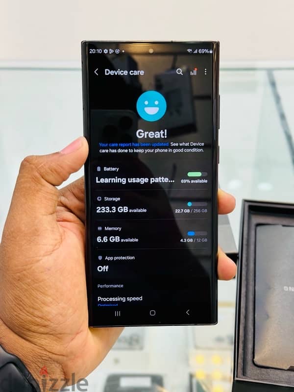 Samsung Galaxy S 22 ultra 256 GB very good condition dual sim 1