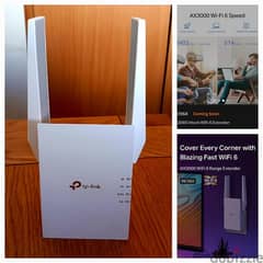 TP-LINK AX3000 WIFI 6 ROUTER EXTENDER NEW IN SHOPS 0