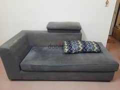 2 Year Used Sofa with Pillow ( 2 Piece) for Sale @ 30 OMR 0