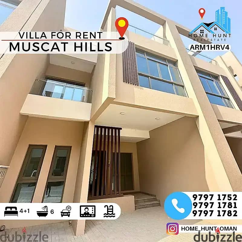 MUSCAT HILLS | 4+1 BR COMMUNITY VILLA WITH PRIVATE POOL 0