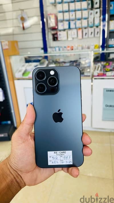 iPhone 15 Pro Max, 512gb Black Titanium Arabic