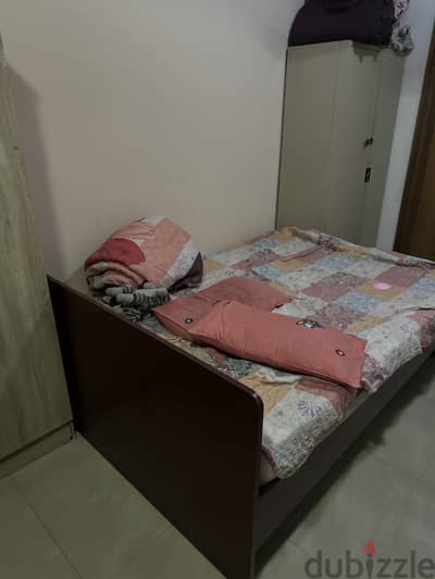 Double cot with mattress