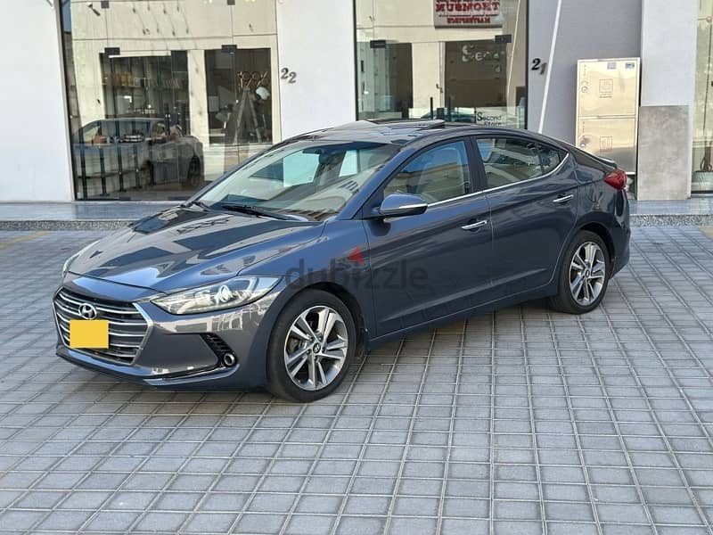 Hyundai Elantra 2017 Oman car 118000 km only 1