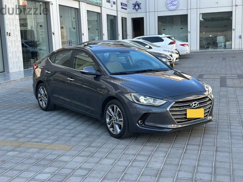 Hyundai Elantra 2017 Oman car 118000 km only 3