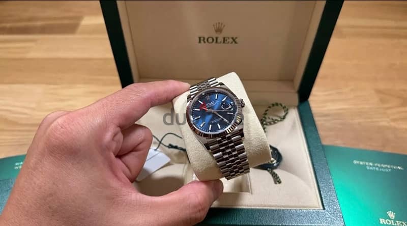 BRAND NEW Rolex Datejust - Blue Dial Fluted Bezel Jubilee 3