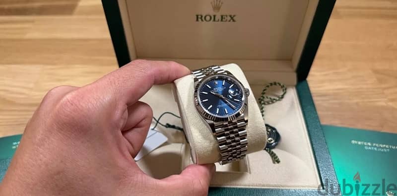 BRAND NEW Rolex Datejust - Blue Dial Fluted Bezel Jubilee 4