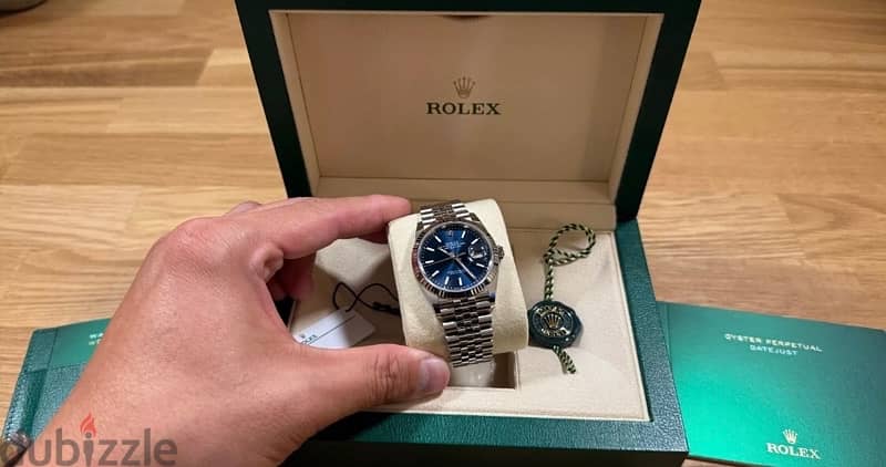 BRAND NEW Rolex Datejust - Blue Dial Fluted Bezel Jubilee 5