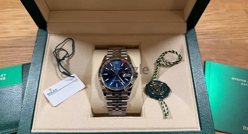 BRAND NEW Rolex Datejust - Blue Dial Fluted Bezel Jubilee 6