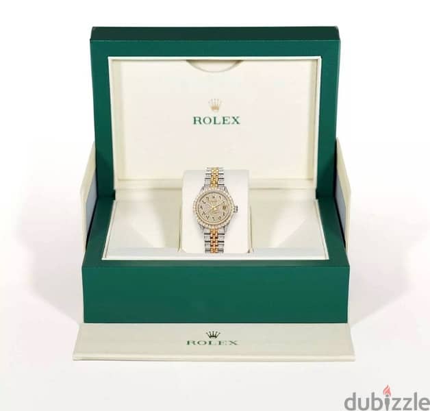 Custom Rolex Datejust Diamond With Arabic Dial 4