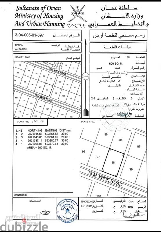 ارض للبيع - بركاء (الباسط) 0