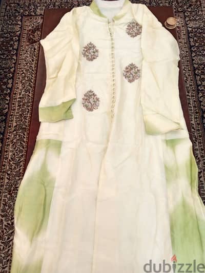 chanderi cotton long kurti