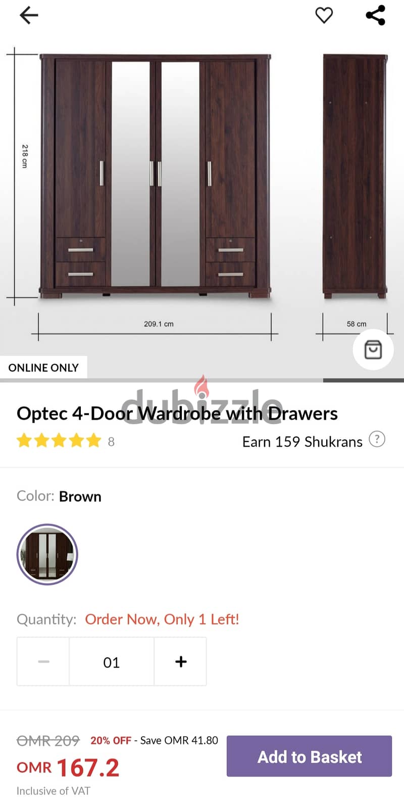 4-door wardrobe for sale 2