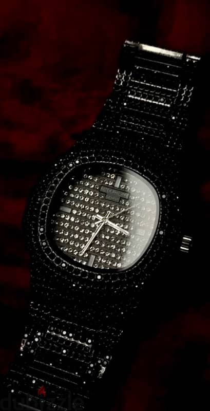 black crystal watch 1