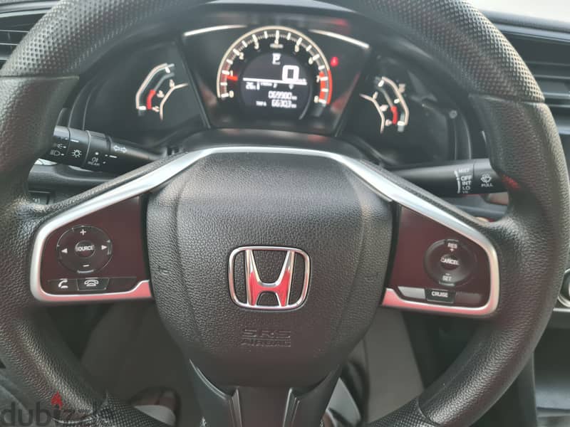 90 RO monthly Honda Civic 2018 Oman dealer service Full insurance 5