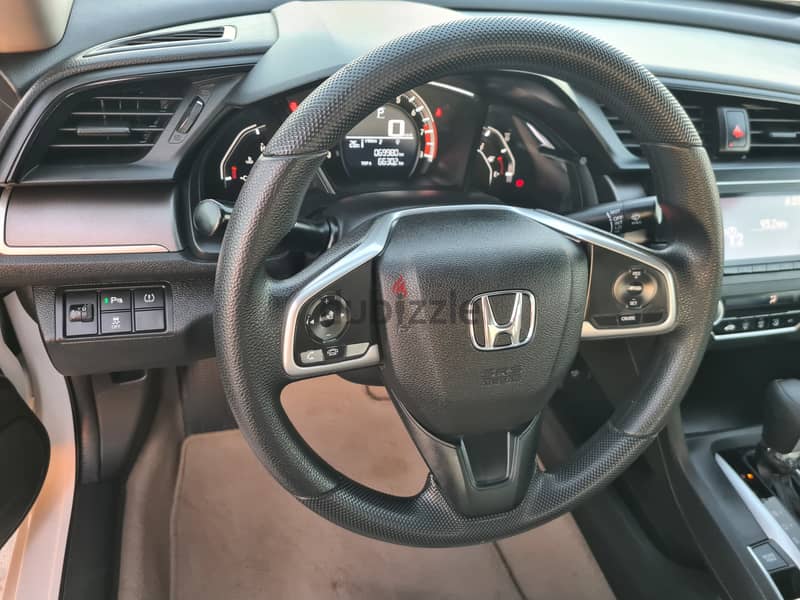 90 RO monthly Honda Civic 2018 Oman dealer service Full insurance 11