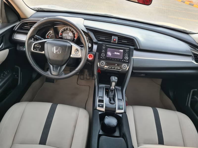 90 RO monthly Honda Civic 2018 Oman dealer service Full insurance 13