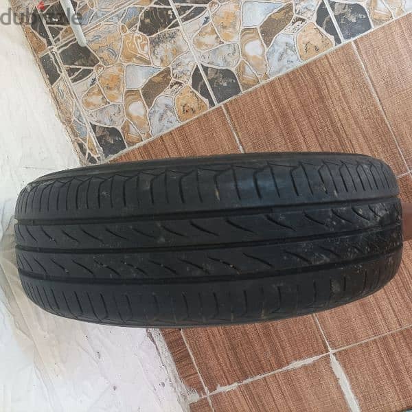 tyre with rim, size 13 1