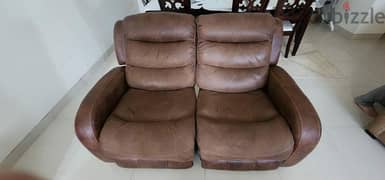 recliner two seater sofa. Good condition. 0