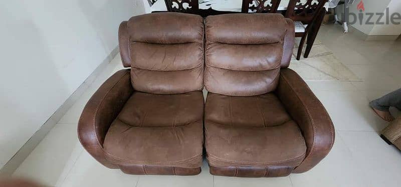 recliner two seater sofa. Good condition. 0