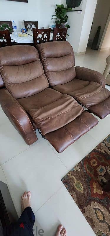 recliner two seater sofa. Good condition. 2